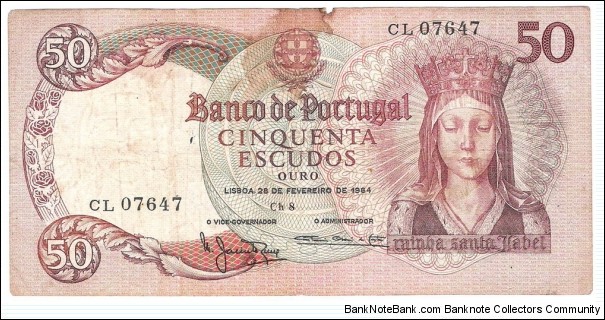 50 Escudos(1964) Banknote