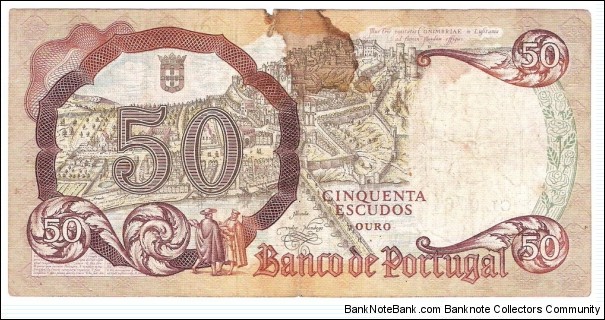 Banknote from Portugal year 1964