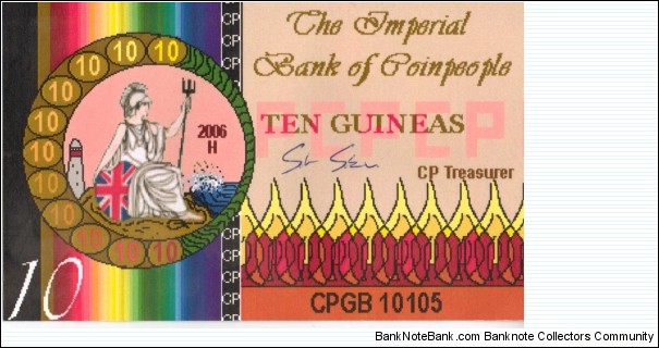 Bank of CoinPeople 10 Guineas Note - 2006 H Banknote