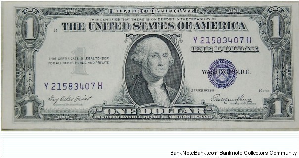 One Dollar Silver Certificate Banknote