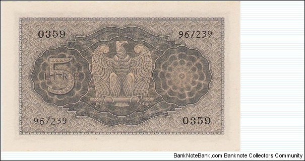 Banknote from Italy year 1939