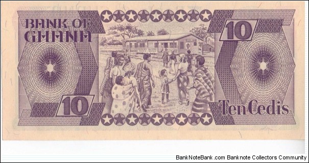 Banknote from Ghana year 1984