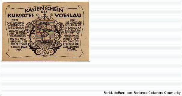 Banknote from Austria year 1920