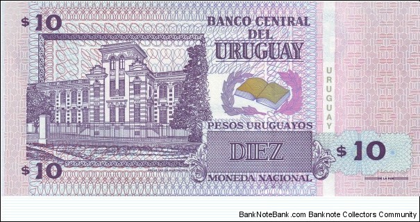 Banknote from Uruguay year 1998