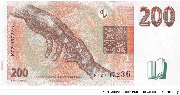 Banknote from Czech Republic year 1998