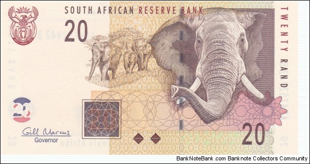 South Africa P129 (20 rand 2005) Banknote
