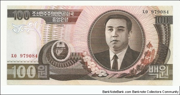 NKorea 100 Won 1992 Banknote