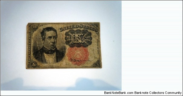 Fractional currency 10 cent note Banknote