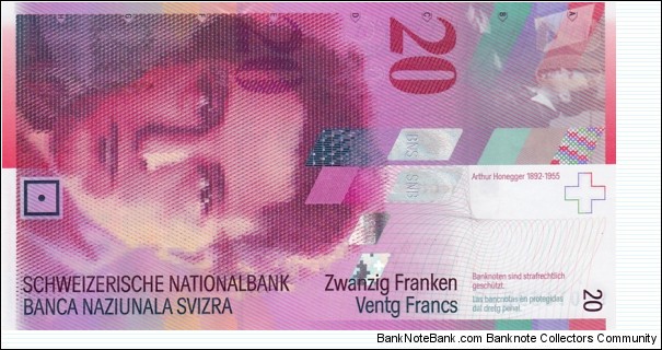 Switzerland P69c (20 franken 2004) Banknote