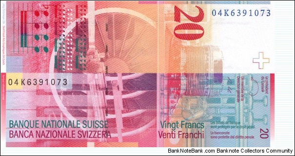 Banknote from Switzerland year 2004