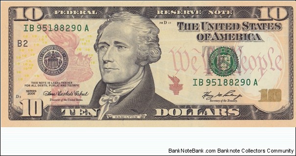 USA P525 (10 Dollars 2006) Banknote