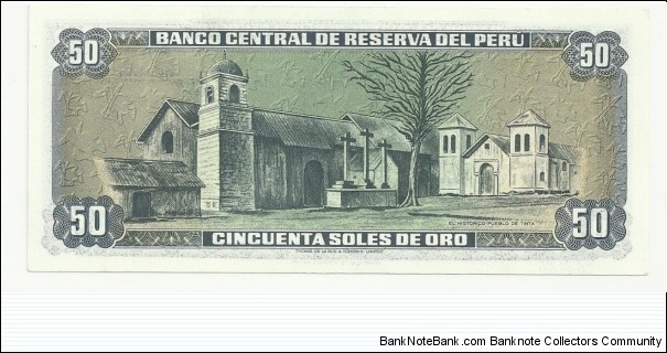 Banknote from Peru year 1977