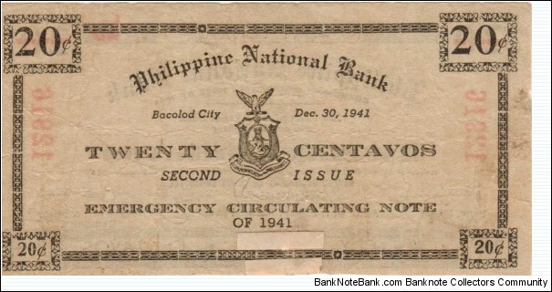 Banknote from Philippines year 1941