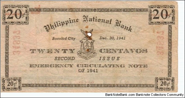 Banknote from Philippines year 1941