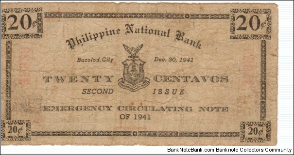 Banknote from Philippines year 1941