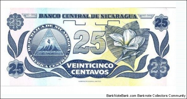 Banknote from Nicaragua year 1991