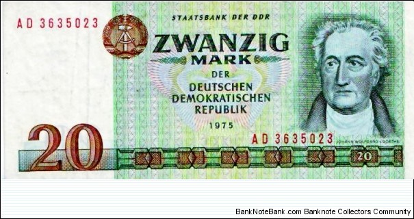 20 GDR Mark Banknote
