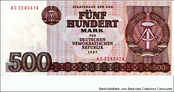 500 GDR Mark Banknote