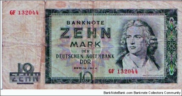 10 GDR Mark Banknote