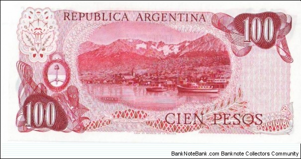 Banknote from Argentina year 1976