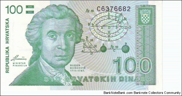 100 Dinara Banknote