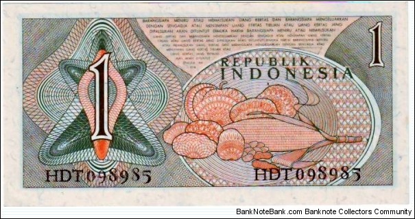 Banknote from Indonesia year 1961