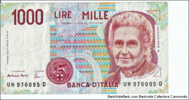 1000 Lire Banknote