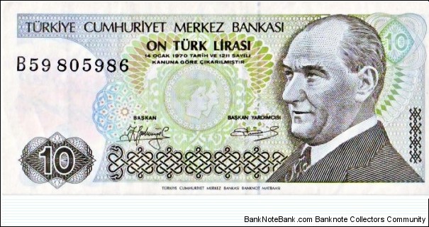 10 Lira Banknote