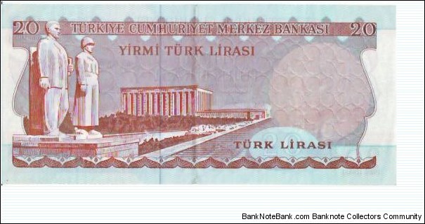 Banknote from Turkey year 1974