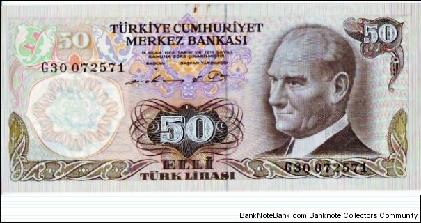 50 Lira Banknote