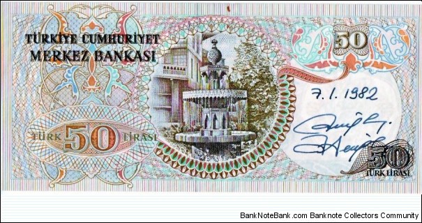 Banknote from Turkey year 1976