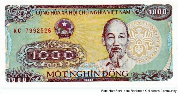 1000 Dong Banknote