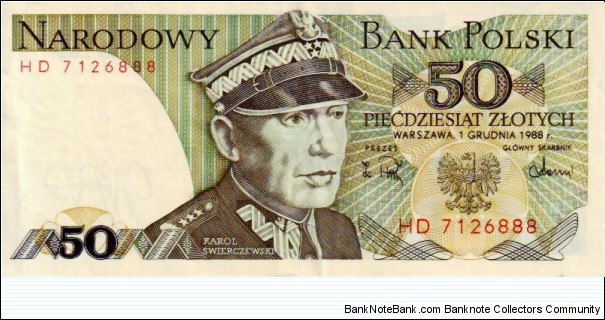 50 Zlotych Banknote