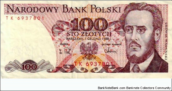 100 Zlotych Banknote