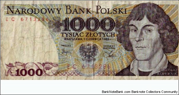 1000 Zlotych Banknote