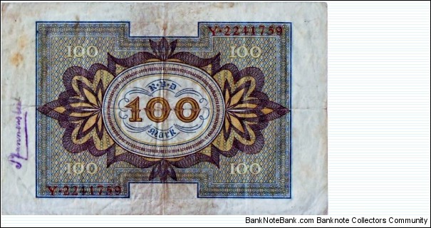 Banknote from Germany year 1920