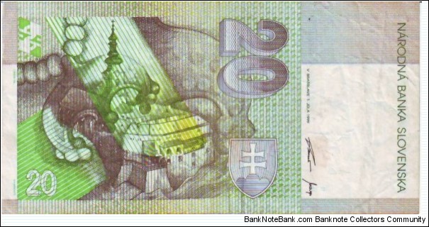 Banknote from Slovakia year 1995