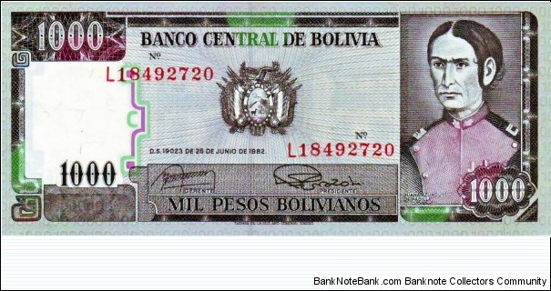 1000 Pesos Banknote