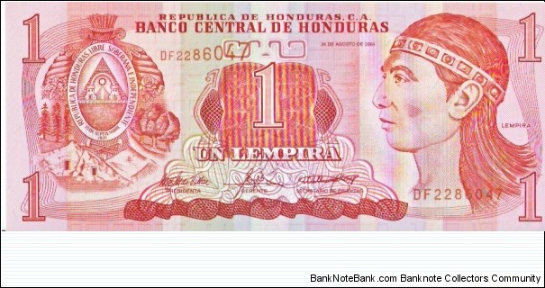 1 Lempira Banknote