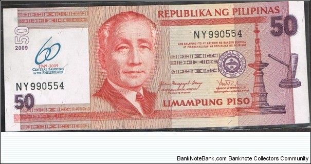 Banknote from Philippines year 2009