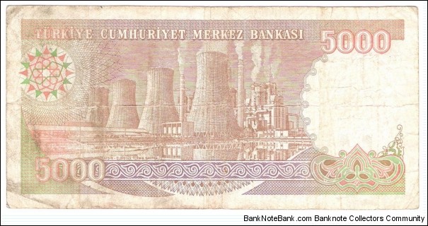 Banknote from Turkey year 1990