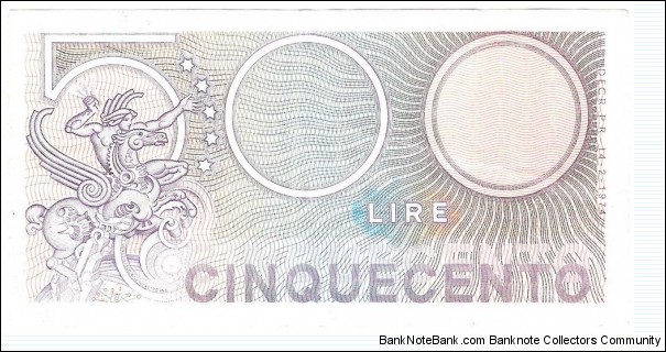 Banknote from Italy year 1974