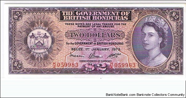 BRITISH HONDURAS Banknote