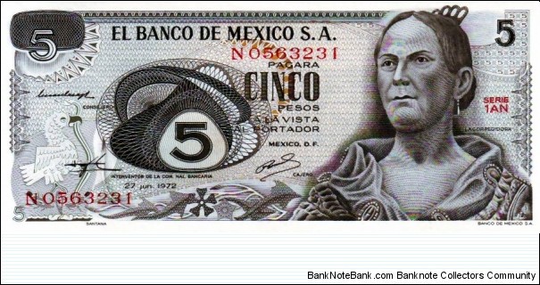 5 Pesos Banknote