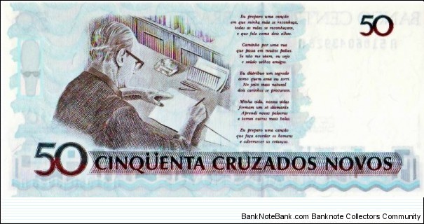 Banknote from Brazil year 1990
