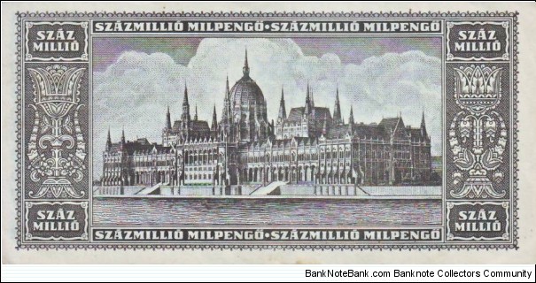 Banknote from Hungary year 1946