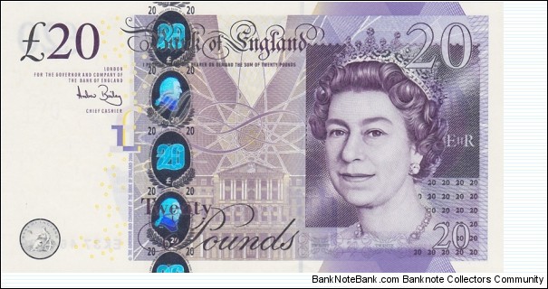 United Kingdom P392a (20 pounds 2007) Banknote