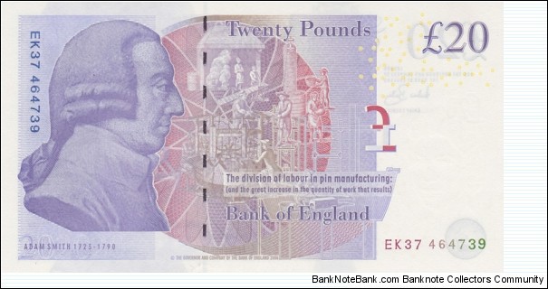 Banknote from United Kingdom year 2007