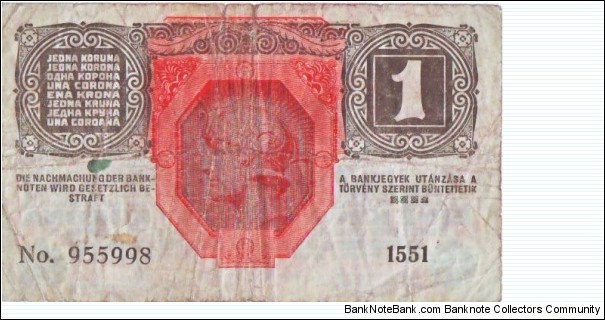 Banknote from Austria year 1916