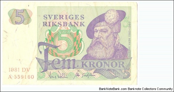 5 Kronor Banknote